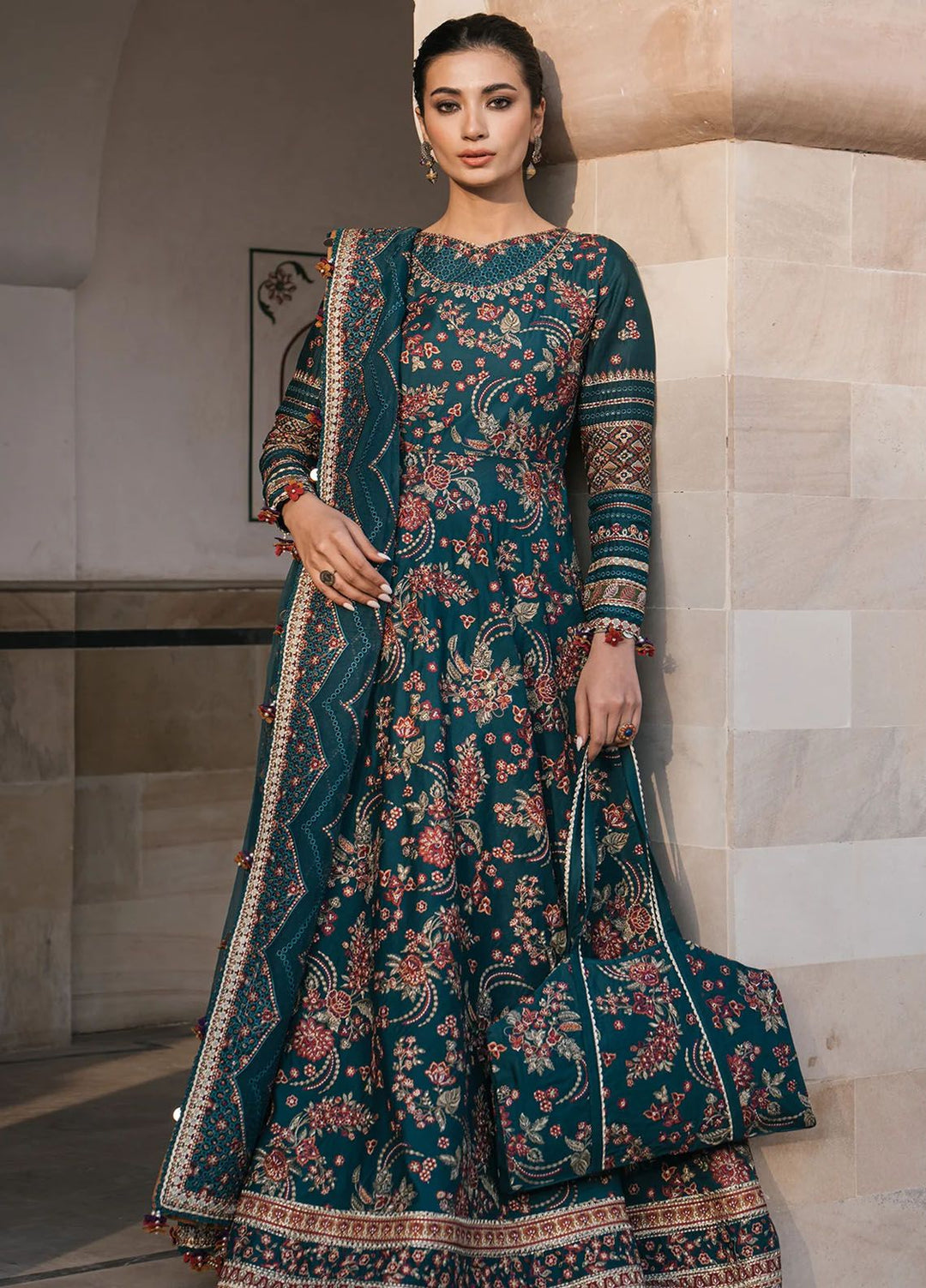 Shahkaar by Jazmin Embroidered Lawn Suits Unstitched 3 Piece JZ24SK D-16 - Festive Collection