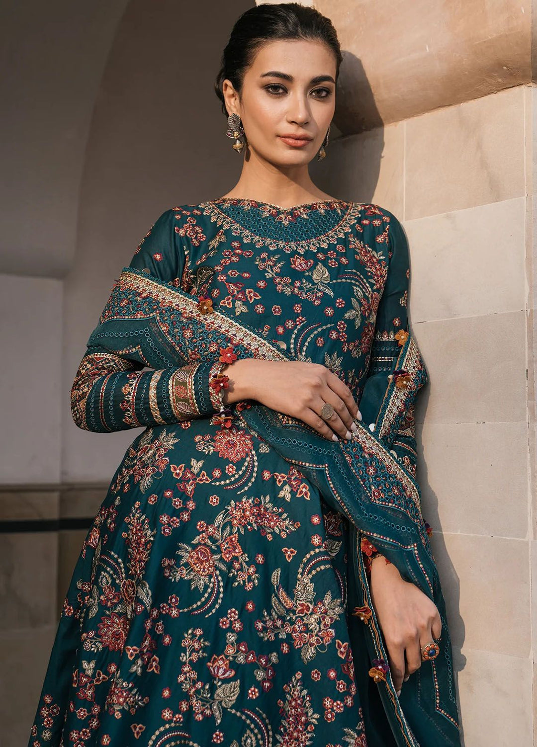 Shahkaar by Jazmin Embroidered Lawn Suits Unstitched 3 Piece JZ24SK D-16 - Festive Collection