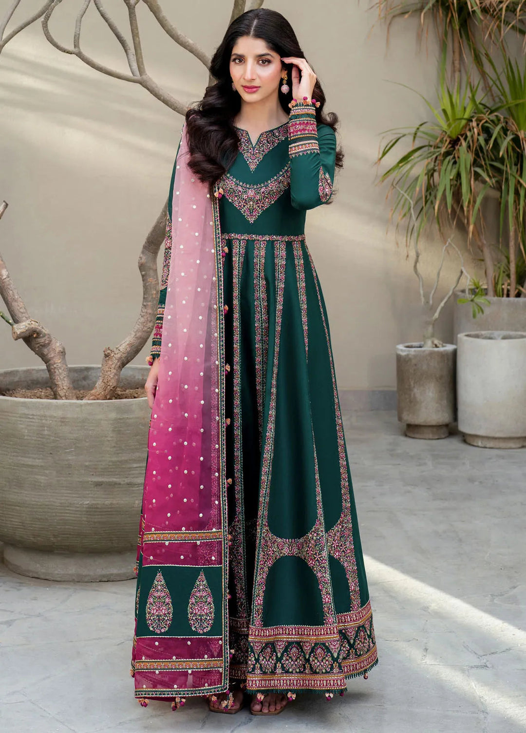 Shahkaar by Jazmin Embroidered Lawn Suits Unstitched 3 Piece JZ25SK SL25-D1 - Summer Collection