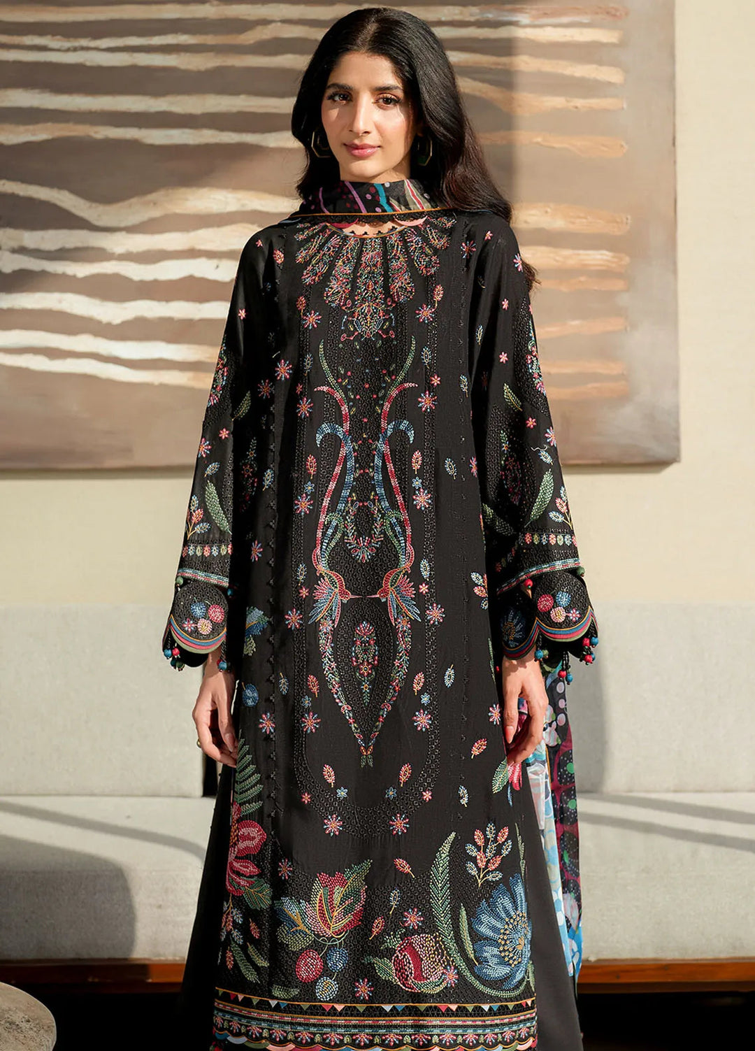 Shahkaar by Jazmin Embroidered Lawn Suits Unstitched 3 Piece JZ25SK SL25-D10 - Summer Collection