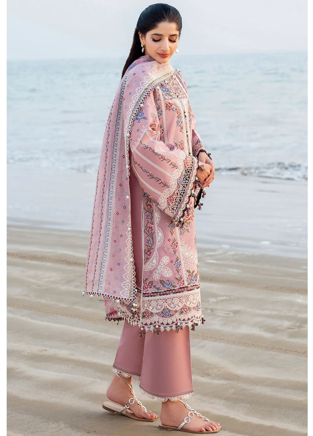 Shahkaar by Jazmin Embroidered Lawn Suits Unstitched 3 Piece JZ25SK SL25-D2 - Summer Collection
