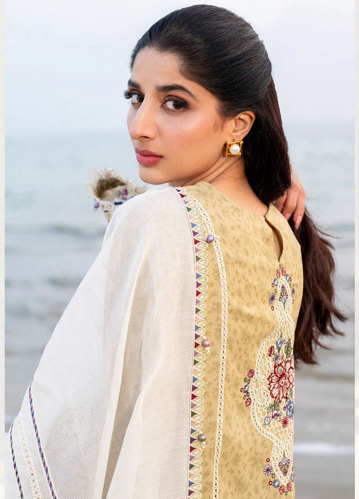 Shahkaar by Jazmin Embroidered Lawn Suits Unstitched 3 Piece JZ25SK SL25-D4 - Summer Collection