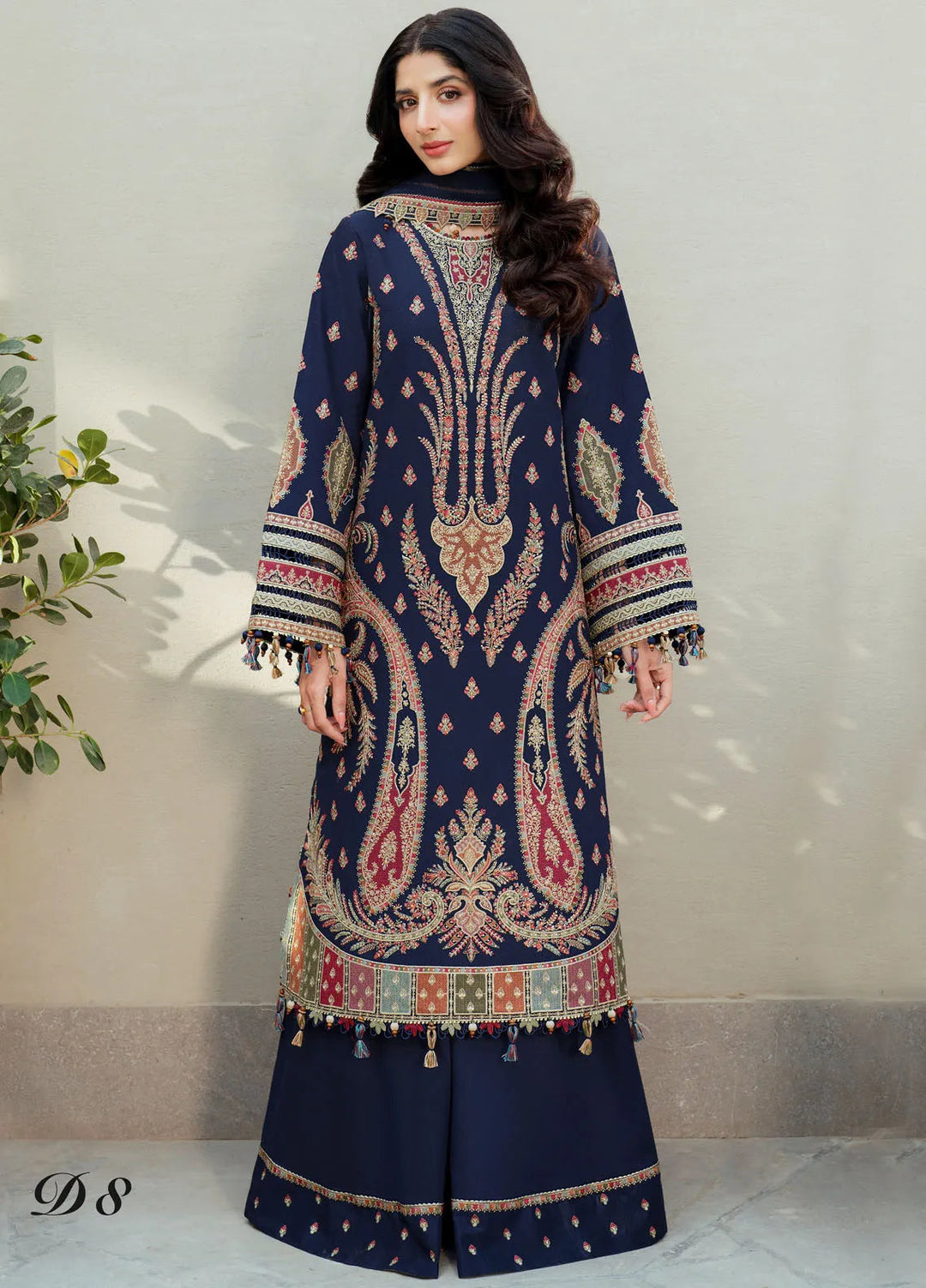 Shahkaar by Jazmin Embroidered Lawn Suits Unstitched 3 Piece JZ25SK SL25-D8 - Summer Collection