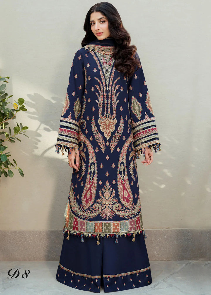 Shahkaar by Jazmin Embroidered Lawn Suits Unstitched 3 Piece JZ25SK SL25-D8 - Summer Collection