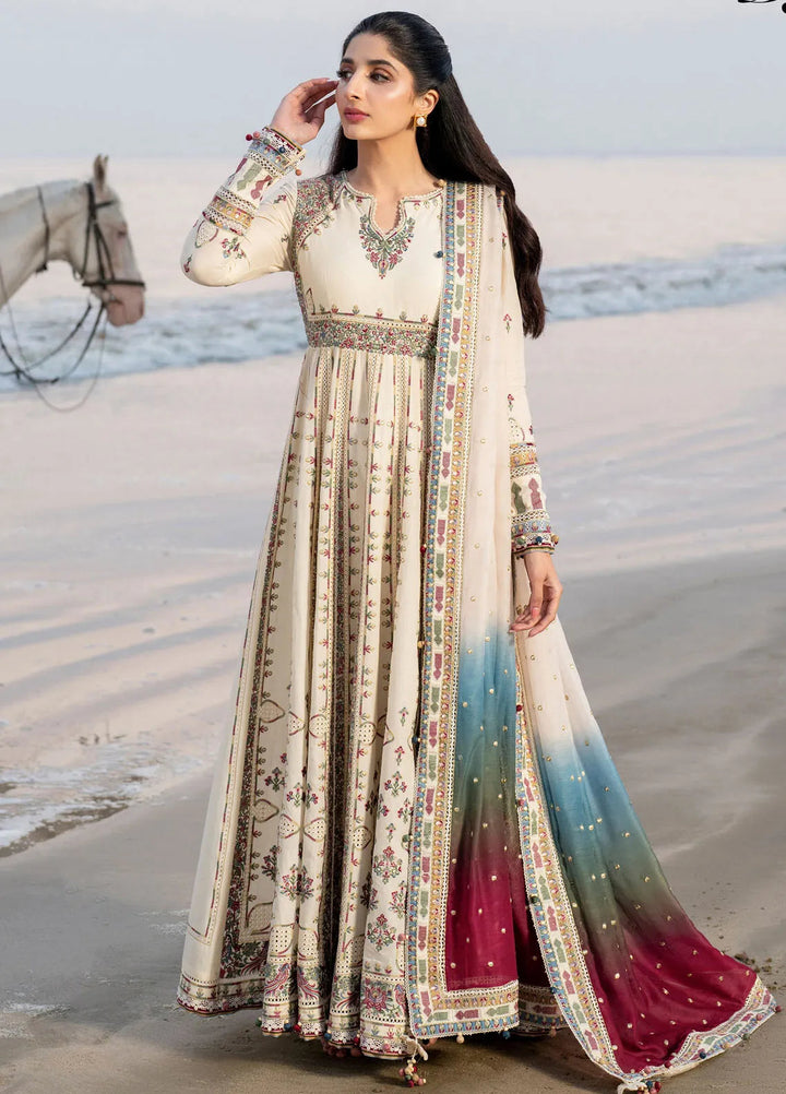 Shahkaar by Jazmin Embroidered Lawn Suits Unstitched 3 Piece JZ25SK SL25-D9 - Summer Collection