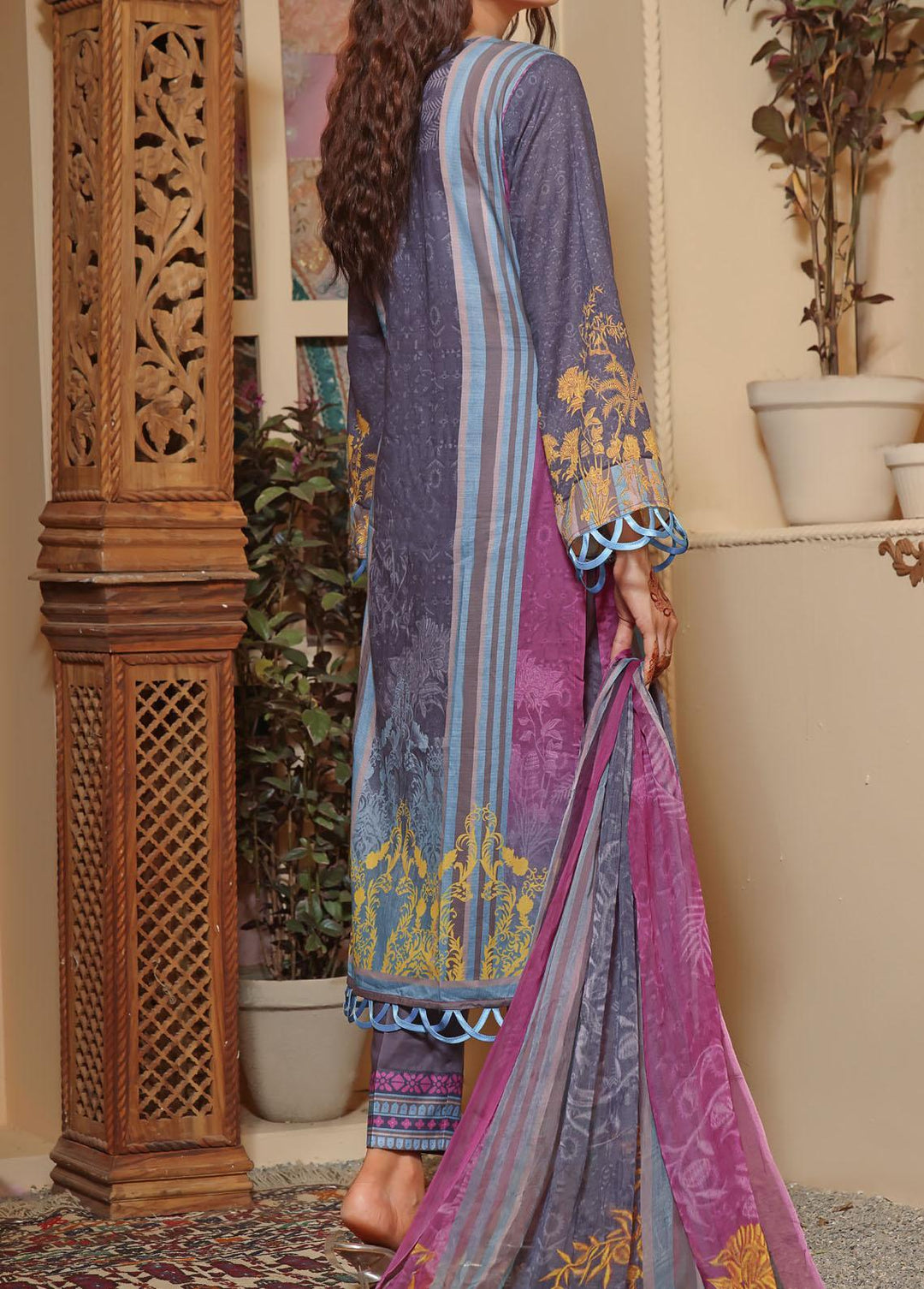 Shahkar By VS Textiles Printed Lawn Suits Unstitched 3 Piece VS23S 05 - Summer Collection