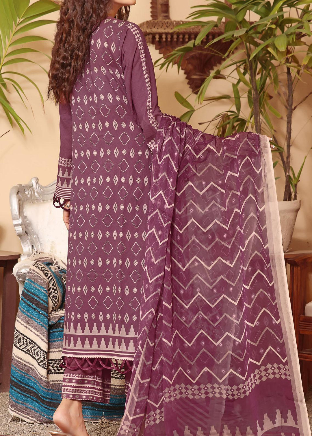 Shahkar By VS Textiles Printed Lawn Suits Unstitched 3 Piece VS23S 08 - Summer Collection