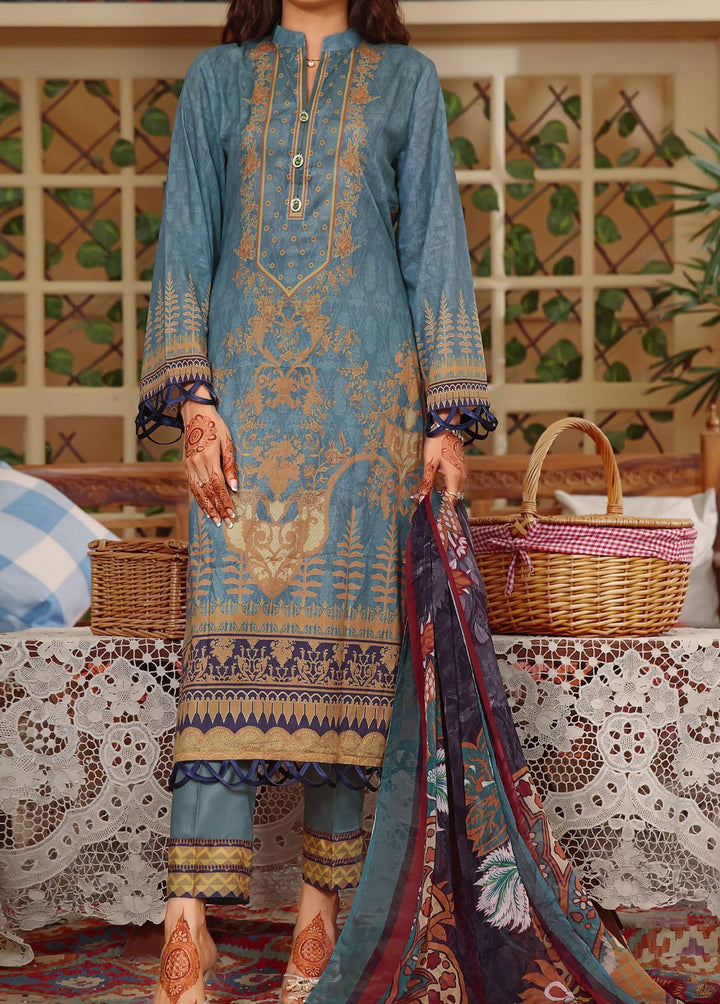 Shahkar By VS Textiles Printed Lawn Suits Unstitched 3 Piece VS23S 10 - Summer Collection