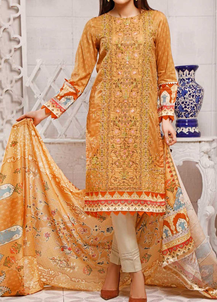 Shahkar by VS Textiles Embroidered Lawn Suits Unstitched 3 Piece VS21SK D-201 - Summer Collection
