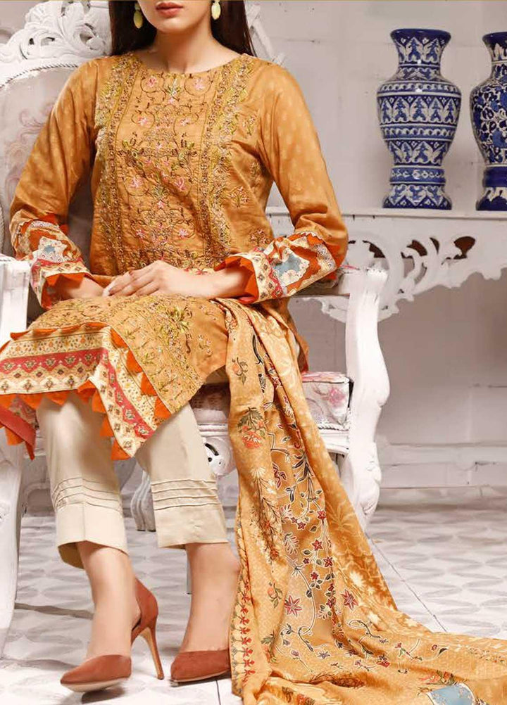 Shahkar by VS Textiles Embroidered Lawn Suits Unstitched 3 Piece VS21SK D-201 - Summer Collection