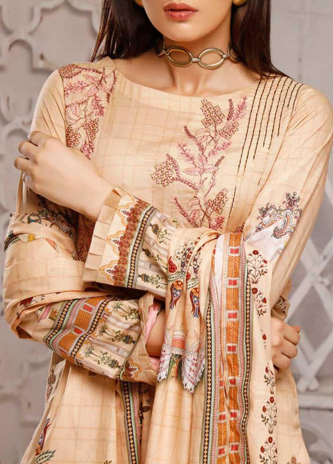 Shahkar by VS Textiles Embroidered Lawn Suits Unstitched 3 Piece VS21SK D-202 - Summer Collection