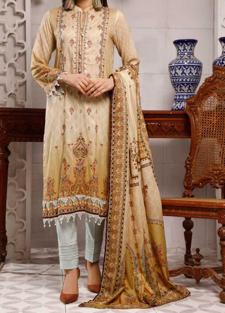 Shahkar by VS Textiles Embroidered Lawn Suits Unstitched 3 Piece VS21SK D-203 - Summer Collection