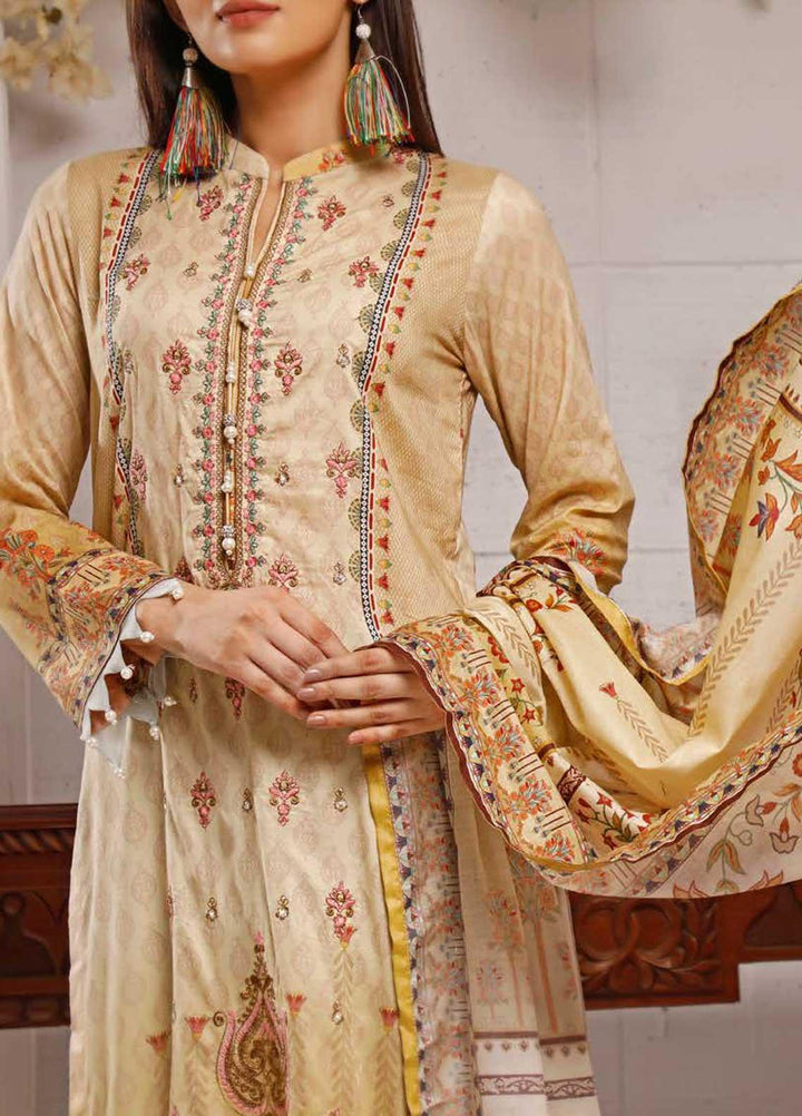 Shahkar by VS Textiles Embroidered Lawn Suits Unstitched 3 Piece VS21SK D-203 - Summer Collection