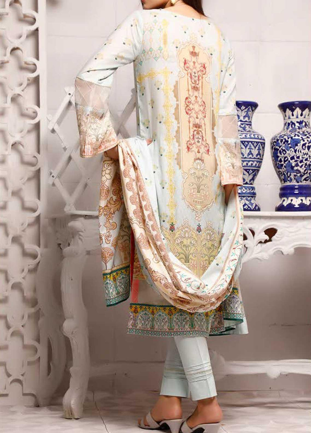 Shahkar by VS Textiles Embroidered Lawn Suits Unstitched 3 Piece VS21SK D-204 - Summer Collection