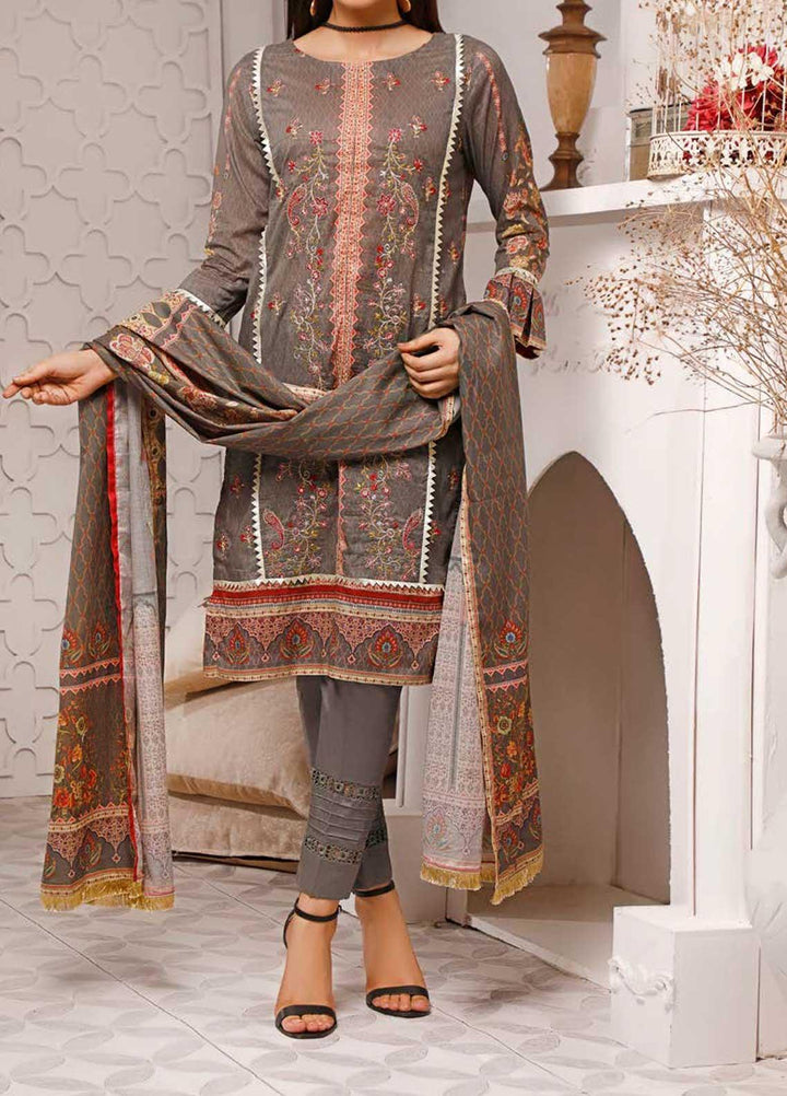 Shahkar by VS Textiles Embroidered Lawn Suits Unstitched 3 Piece VS21SK D-205 - Summer Collection