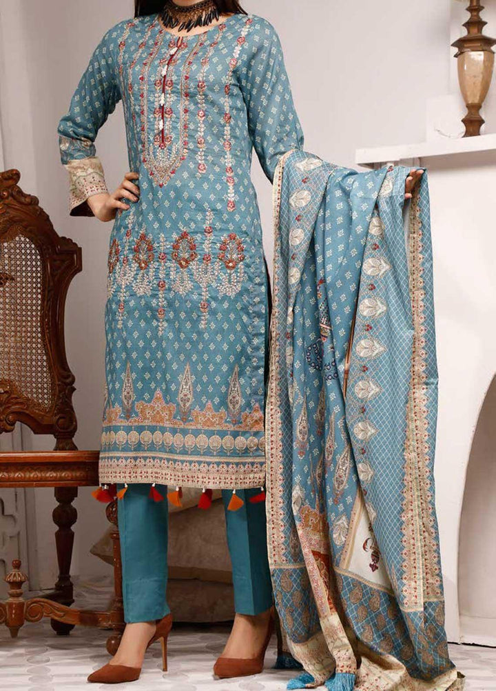 Shahkar by VS Textiles Embroidered Lawn Suits Unstitched 3 Piece VS21SK D-206 - Summer Collection