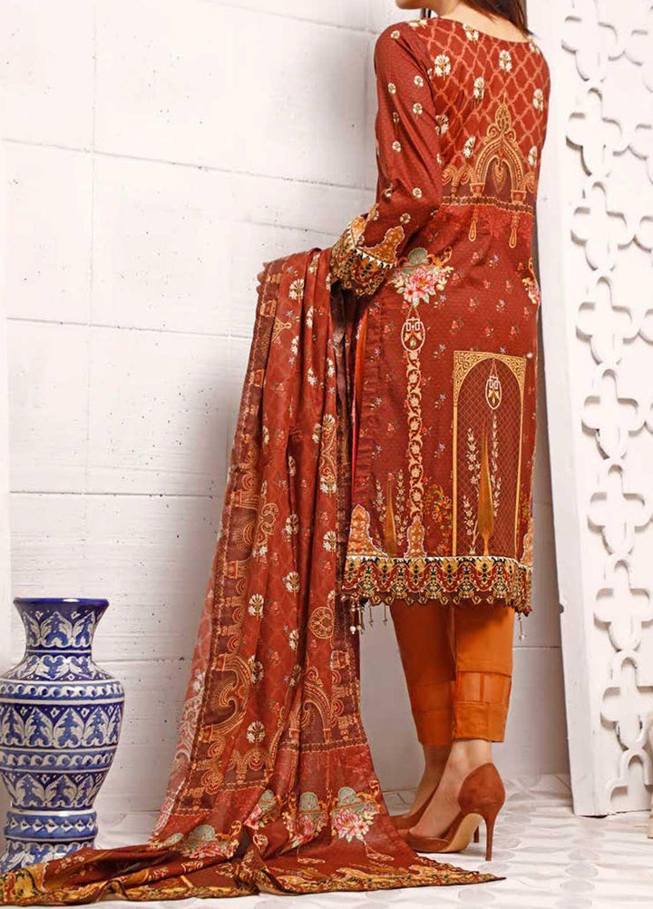 Shahkar by VS Textiles Embroidered Lawn Suits Unstitched 3 Piece VS21SK D-210 - Summer Collection