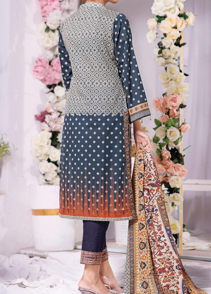 Shahkar by VS Textiles Printed Khaddar Suits Unstitched 3 Piece VS21SHK D-106 - Winter Collection