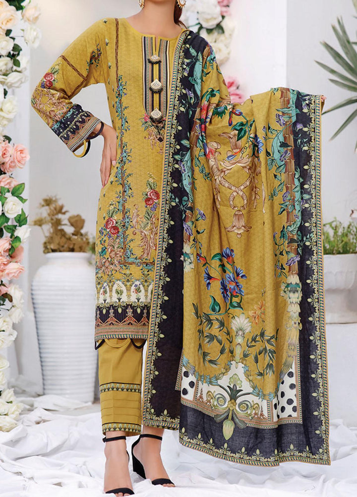 Shahkar by VS Textiles Printed Khaddar Suits Unstitched 3 Piece VS21SHK D-107 - Winter Collection