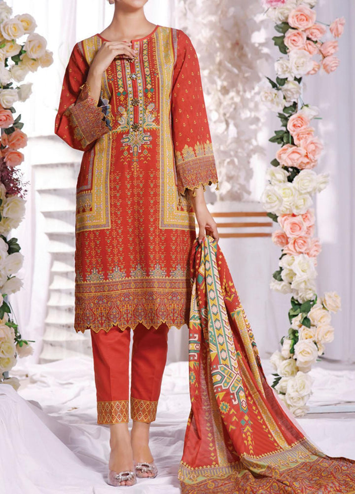 Shahkar by VS Textiles Printed Khaddar Suits Unstitched 3 Piece VS21SHK D-110 - Winter Collection