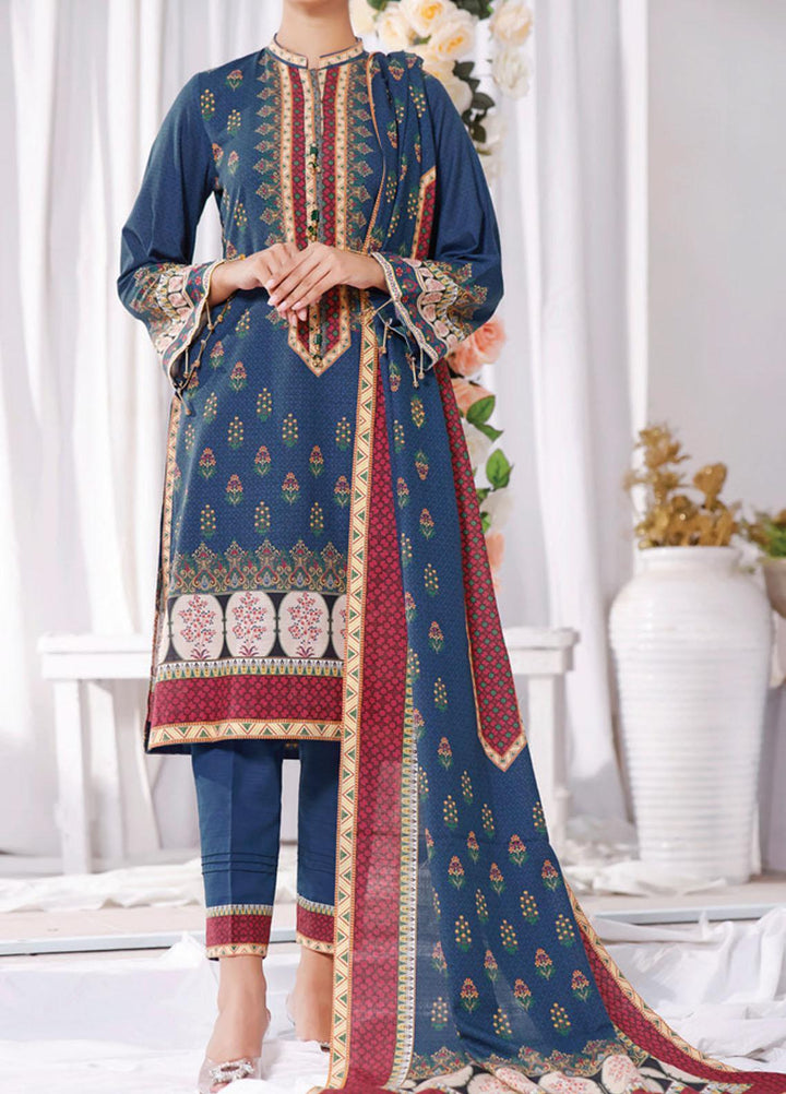 Shahkar by VS Textiles Printed Khaddar Suits Unstitched 3 Piece VS21SHK D-115 - Winter Collection