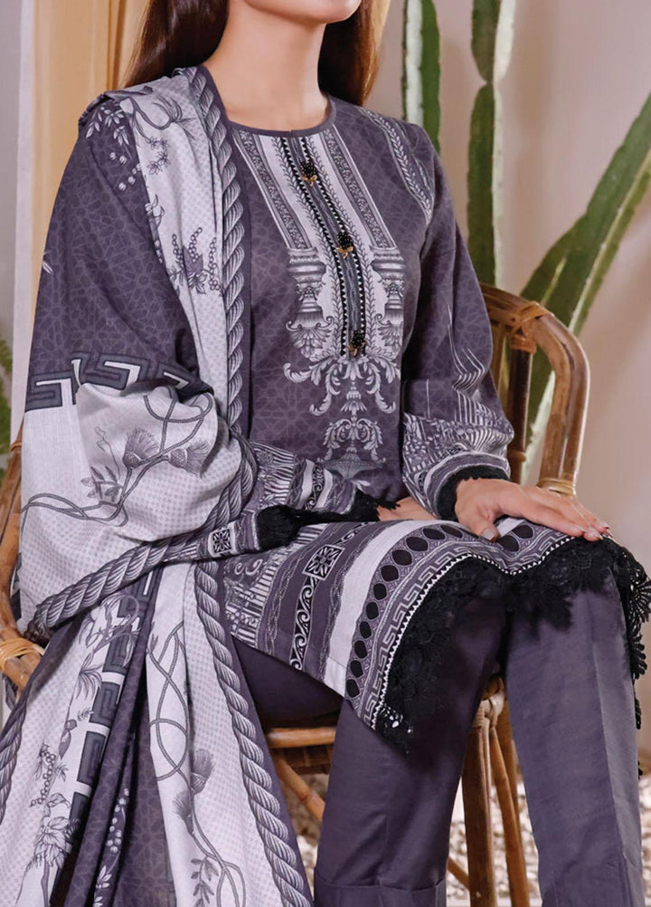 Shahkar by VS Textiles Printed Khaddar Suits Unstitched 3 Piece VS21SHK D-118 - Winter Collection