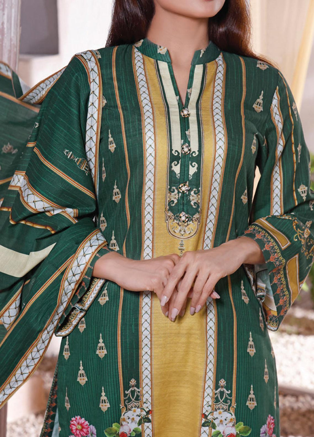 Shahkar by VS Textiles Printed Khaddar Suits Unstitched 3 Piece VS21SHK D-119 - Winter Collection