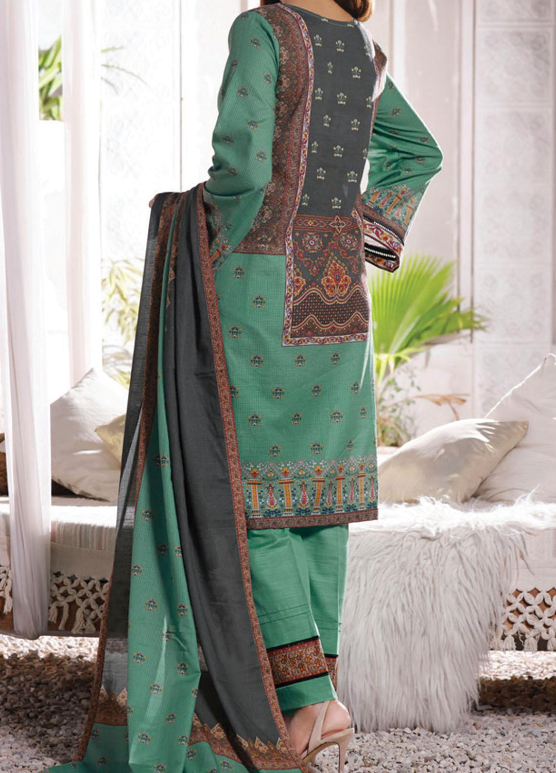 Shahkar by VS Textiles Printed Khaddar Suits Unstitched 3 Piece VS21SHK D-120 - Winter Collection