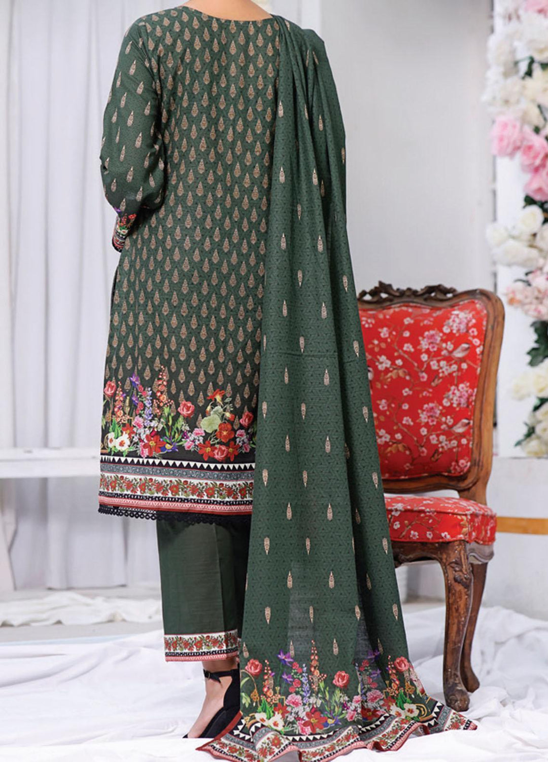 Shahkar by VS Textiles Printed Khaddar Suits Unstitched 3 Piece VS21SHK D-121 - Winter Collection