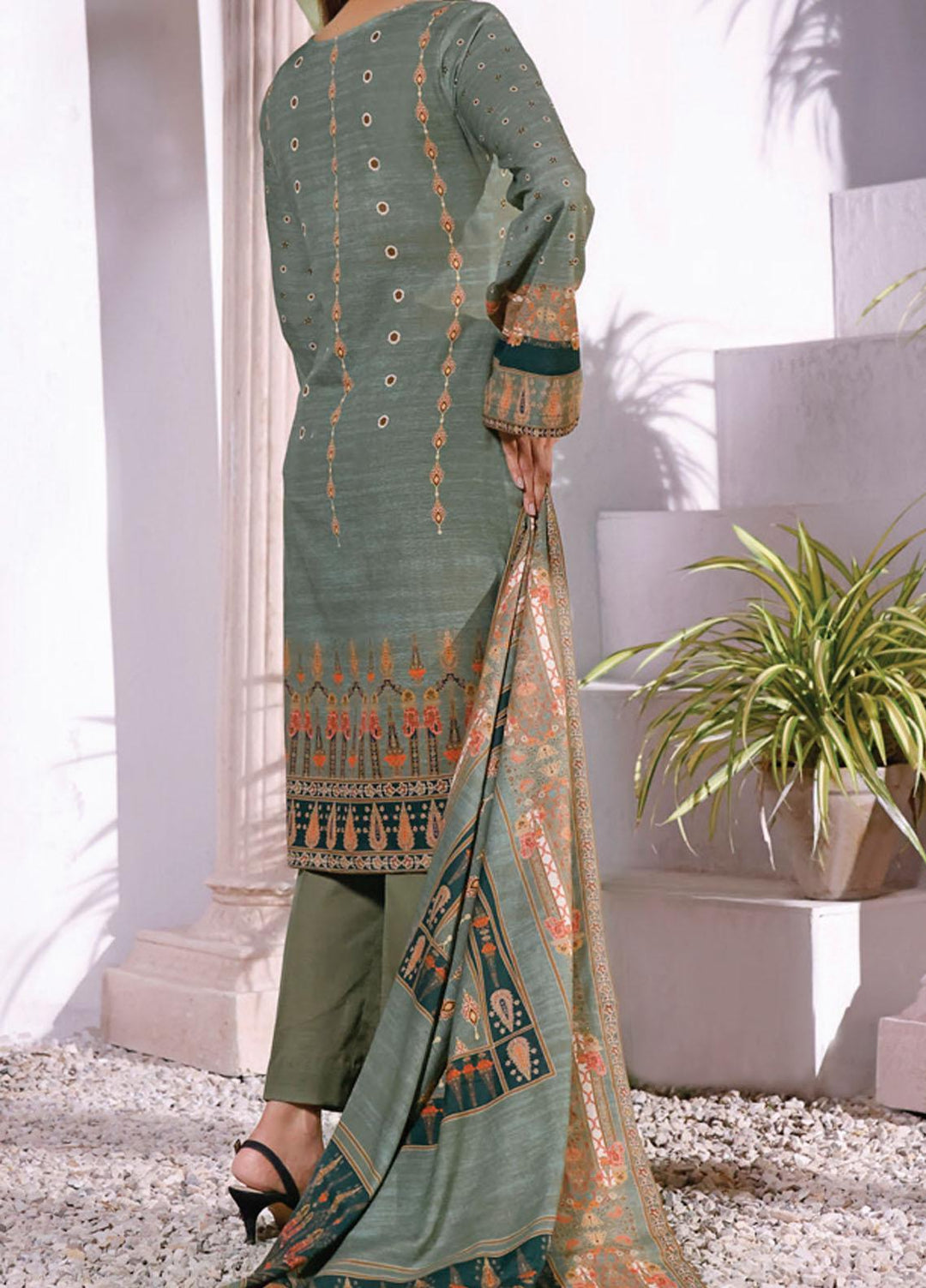 Shahkar by VS Textiles Printed Khaddar Suits Unstitched 3 Piece VS21SHK D-122 - Winter Collection
