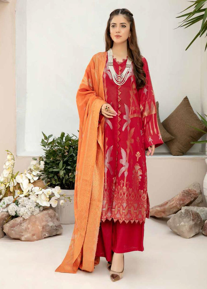 Shahnameh by Riaz Arts Broschia Banarsi Lawn Suits Unstitched 3 Piece RA21-SB2 25 - Summer Collection