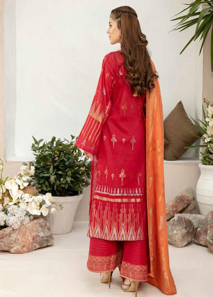 Shahnameh by Riaz Arts Broschia Banarsi Lawn Suits Unstitched 3 Piece RA21-SB2 25 - Summer Collection