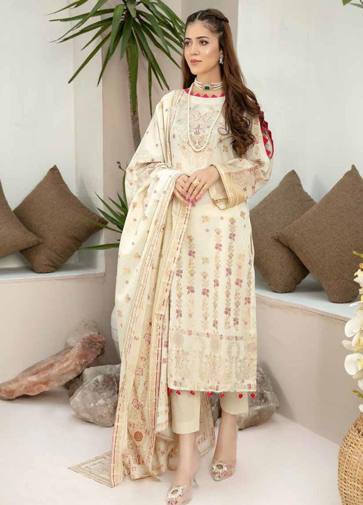 Shahnameh by Riaz Arts Broschia Banarsi Lawn Suits Unstitched 3 Piece RA21-SB2 28 - Summer Collection