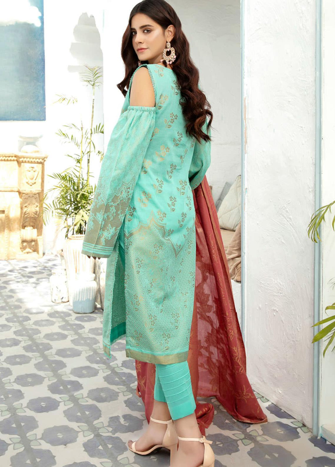 Shahnameh by Riaz Arts Banarsi Lawn Suits Unstitched 3 Piece RA21SB D-16 - Summer Collection