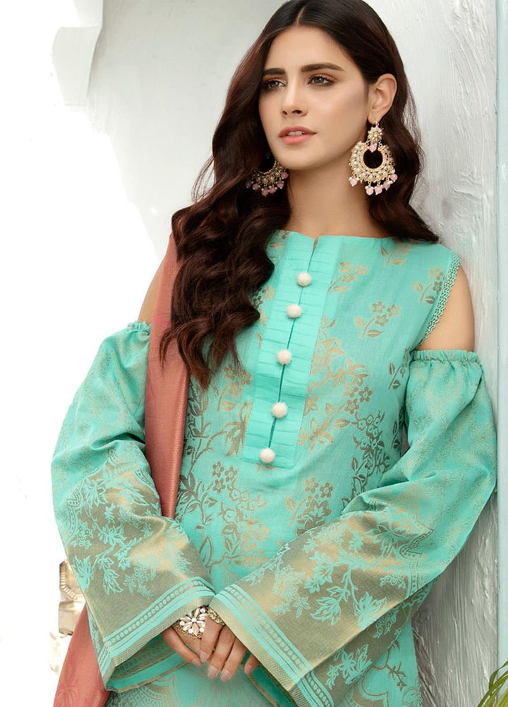 Shahnameh by Riaz Arts Banarsi Lawn Suits Unstitched 3 Piece RA21SB D-16 - Summer Collection