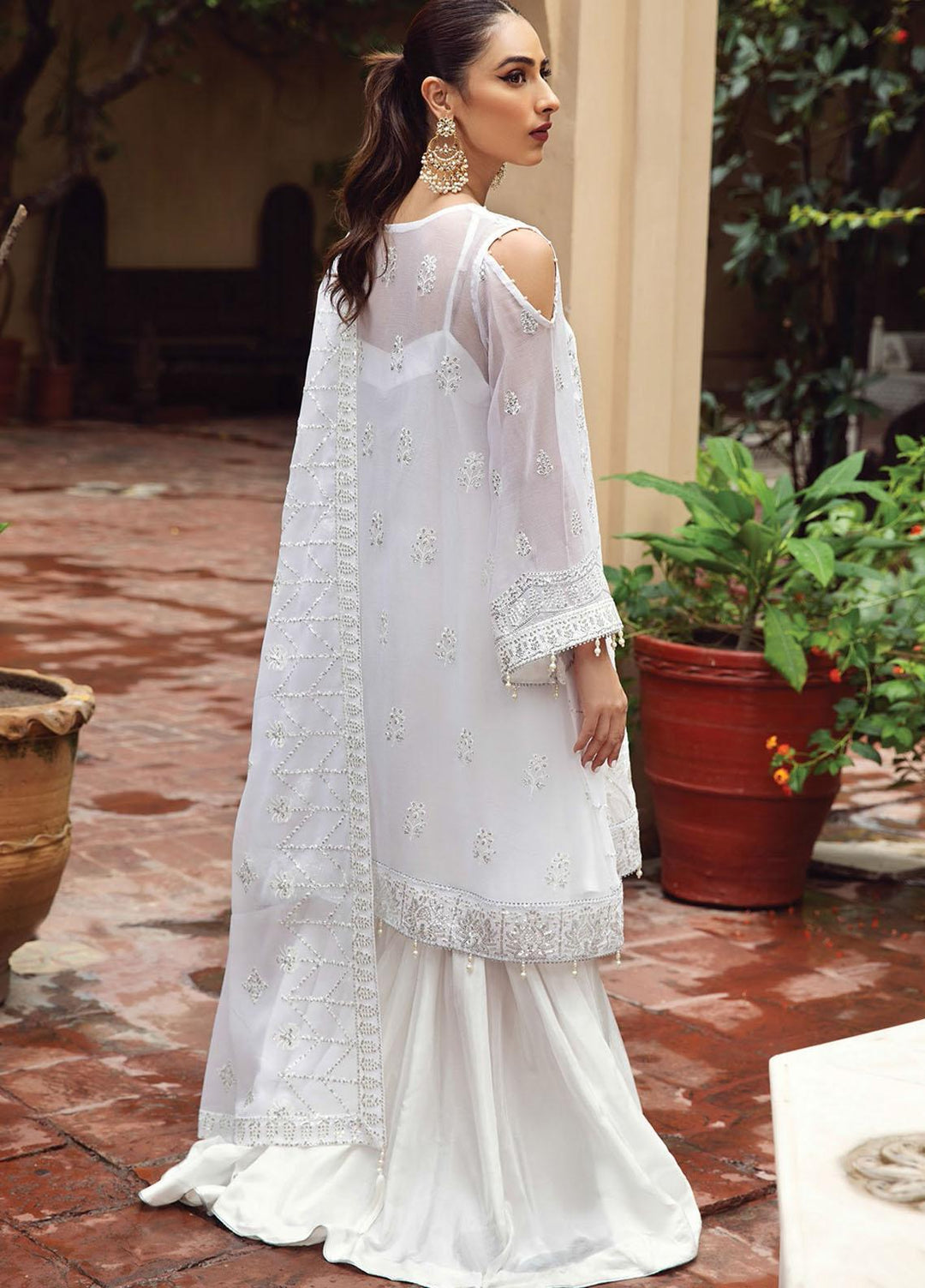 Alizeh Fashion by Bilal Embroidery Embroidered Chiffon Suits Unstitched 3 Piece AFB21SH 05-SHAHNOOR - Festive Collection