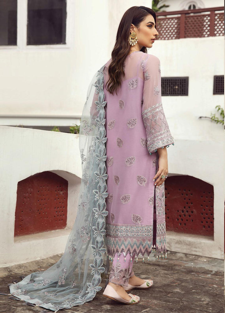 Alizeh Fashion by Bilal Embroidery Embroidered Chiffon Suits Unstitched 3 Piece AFB21SH 07-MUSHQ - Festive Collection