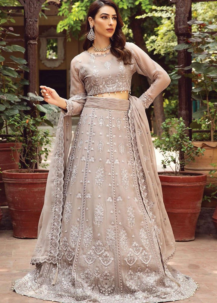 Alizeh Fashion by Bilal Embroidery Embroidered Chiffon Suits Unstitched 3 Piece AFB21SH 10-ZERCON - Festive Collection