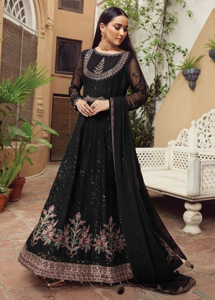 Alizeh Fashion by Bilal Embroidery Embroidered Chiffon Suits Unstitched 3 Piece AFB21SH 11-ZEBAISH - Festive Collection