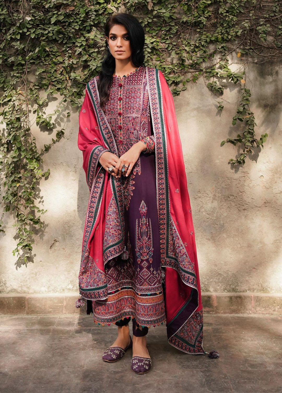 Shahtoosh By Jazmin Embroidered Khaddar Suits Unstitched 3 Piece JZ22SW 01 Chaashni - Winter Collection