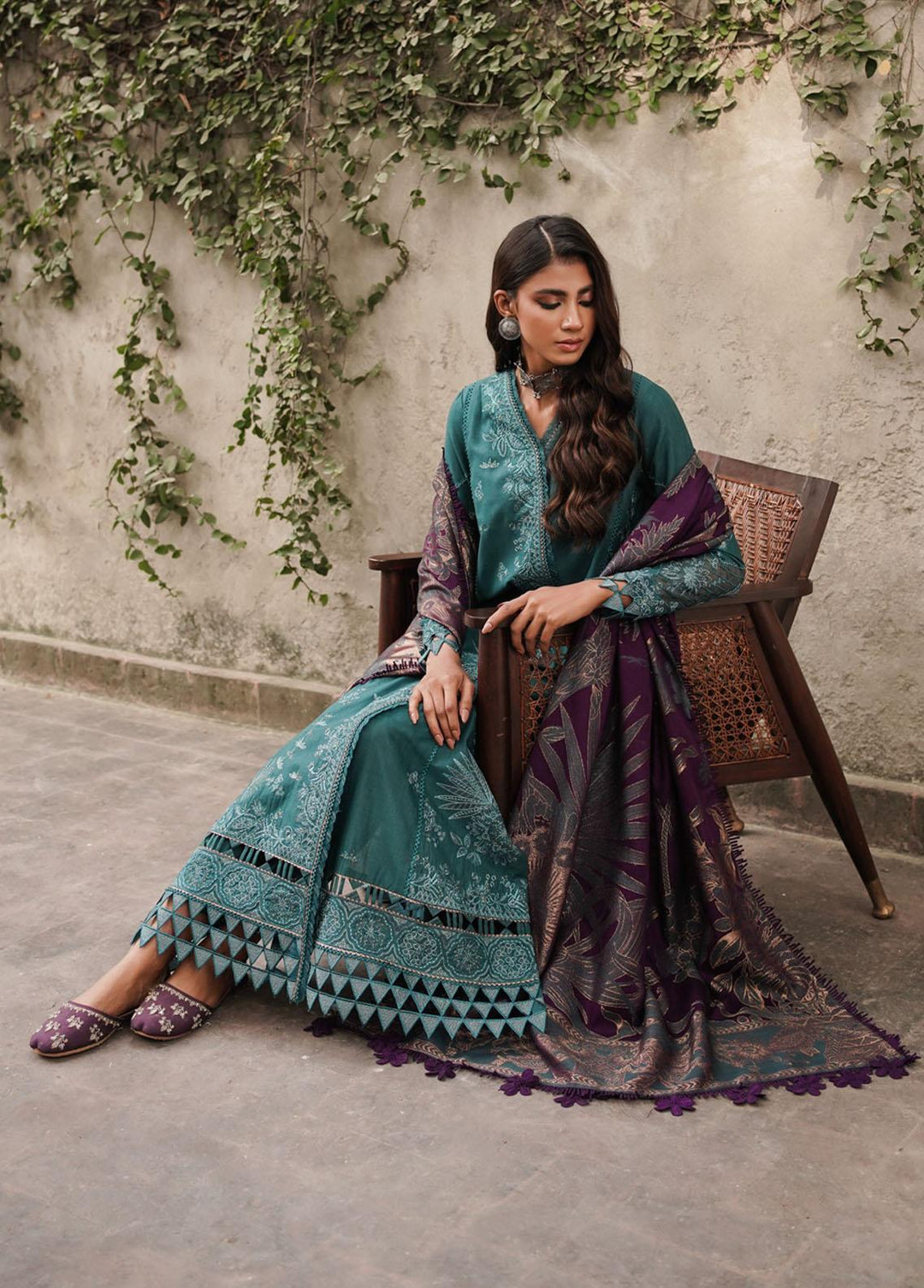 Shahtoosh By Jazmin Embroidered Khaddar Suits Unstitched 3 Piece JZ22SW 03 Samaa - Winter Collection
