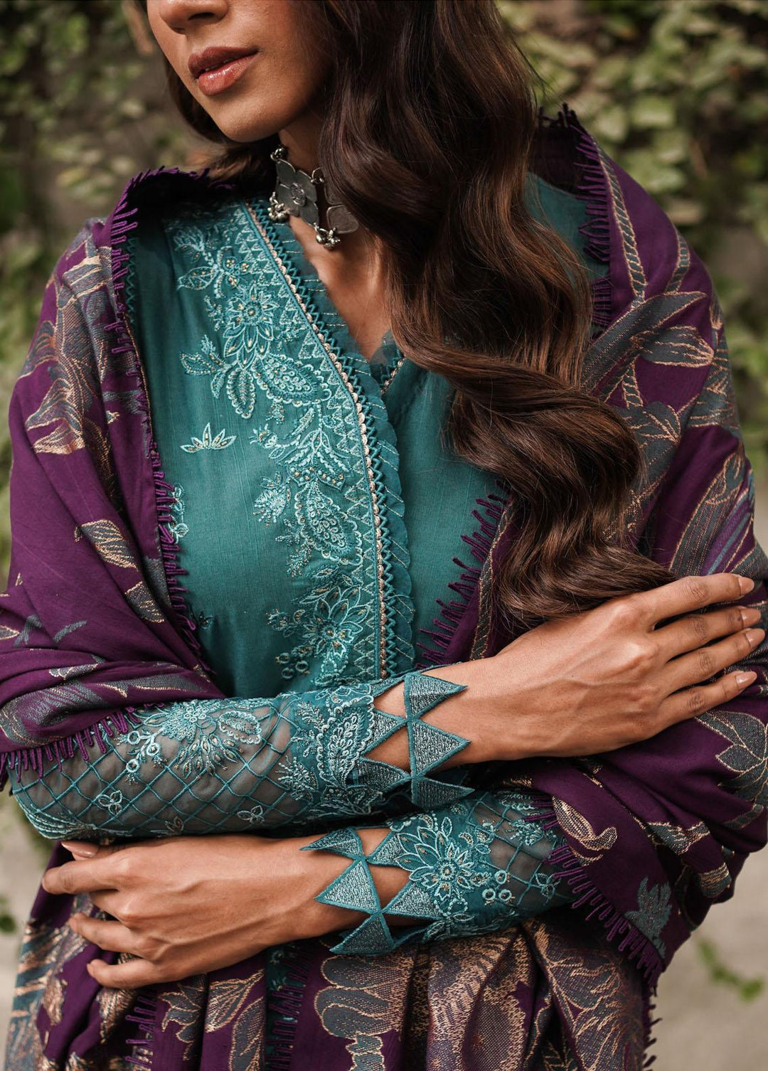 Shahtoosh By Jazmin Embroidered Khaddar Suits Unstitched 3 Piece JZ22SW 03 Samaa - Winter Collection