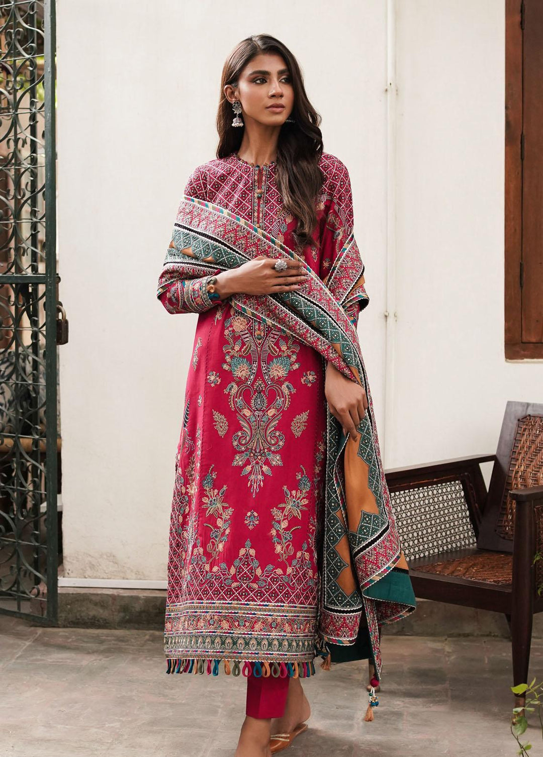 Shahtoosh By Jazmin Embroidered Khaddar Suits Unstitched 3 Piece JZ22SW 04 Mayal - Winter Collection