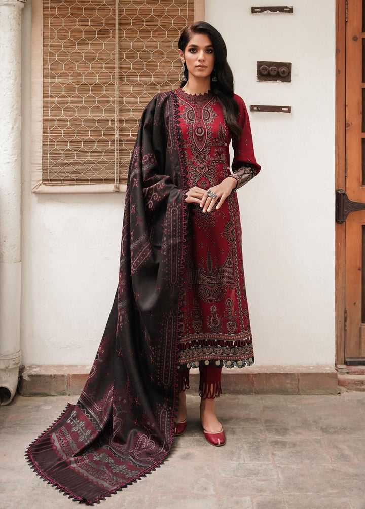 Shahtoosh By Jazmin Embroidered Khaddar Suits Unstitched 3 Piece JZ22SW 07 Sabuhi - Winter Collection