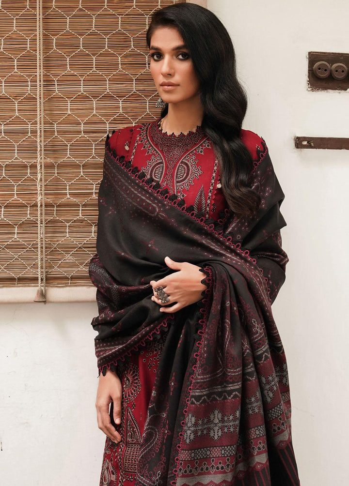 Shahtoosh By Jazmin Embroidered Khaddar Suits Unstitched 3 Piece JZ22SW 07 Sabuhi - Winter Collection