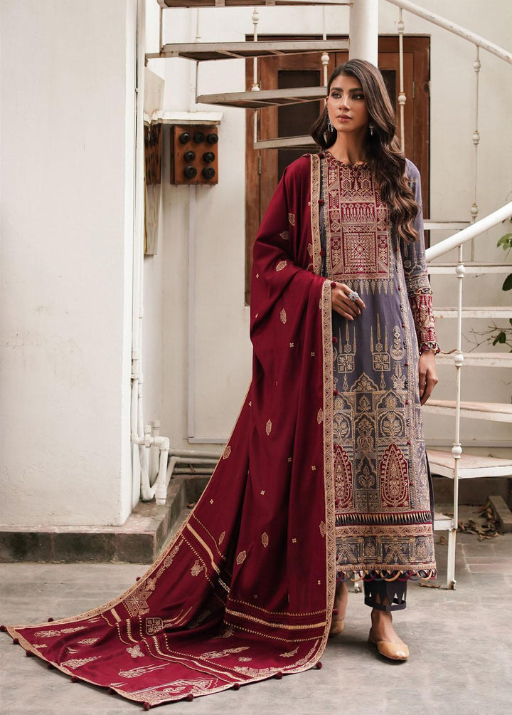 Shahtoosh By Jazmin Embroidered Khaddar Suits Unstitched 3 Piece JZ22SW 10 Nazmil - Winter Collection