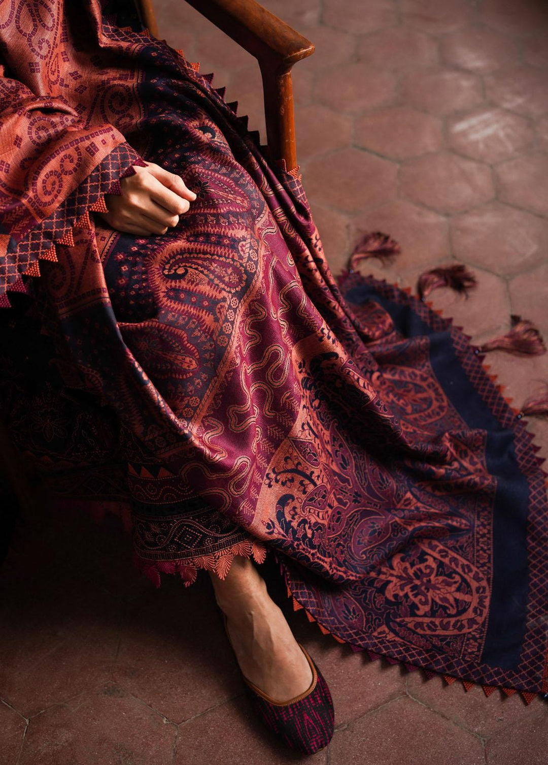 Shahtoosh By Jazmin Embroidered Khaddar Suits Unstitched 3 Piece JZ22SW 11 Abeer - Winter Collection