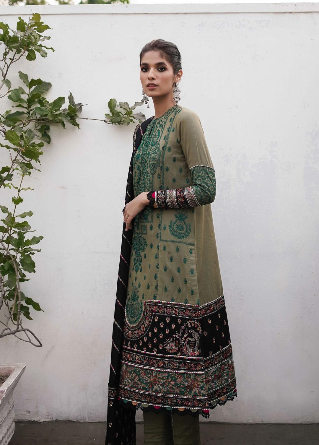 Shahtoosh By Jazmin Embroidered Khaddar Suits Unstitched 3 Piece JZ22SW 12 Raina - Winter Collection