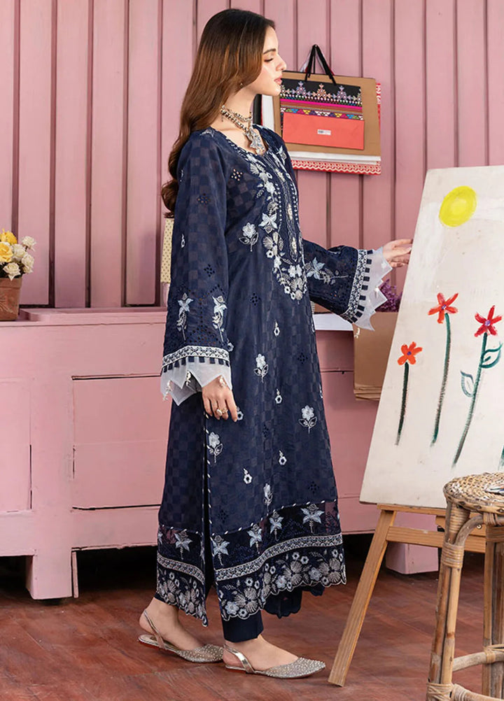 Shahzeb Textiles Embroidered Lawn Suits Unstitched 3 Piece ST25MS D-03 - Summer Collection