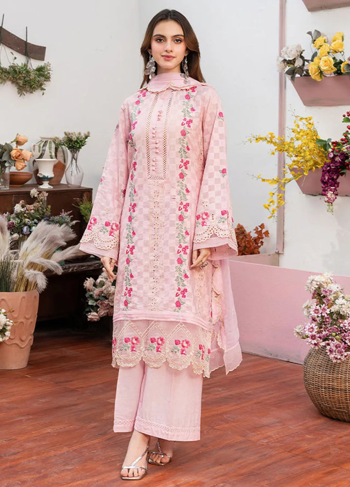 Shahzeb Textiles Embroidered Lawn Suits Unstitched 3 Piece ST25MS D-05 - Summer Collection